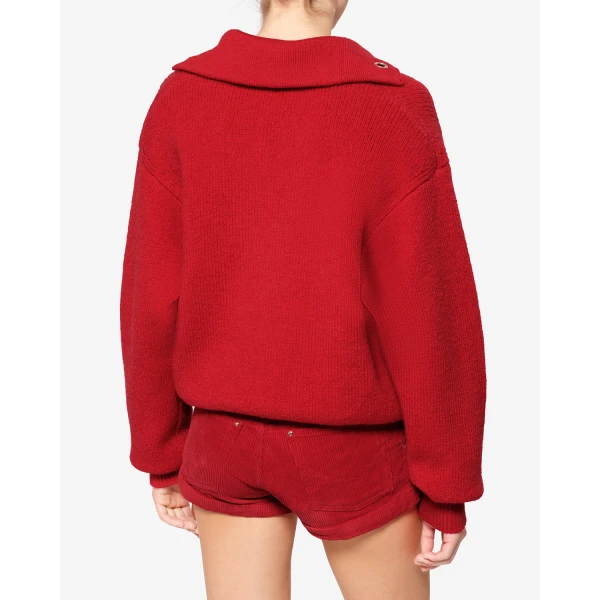 Isabel Marant Ydalia Wool Sweater in Red | Sweaters | Luxury Shoes 