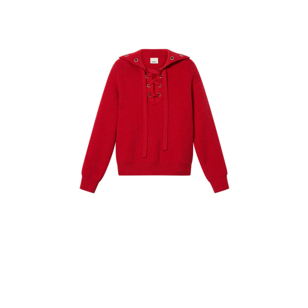 Isabel Marant Ydalia Wool Sweater in Red | Women | Luxury Shoes 