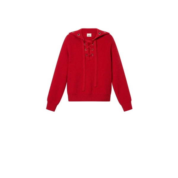 Isabel Marant Ydalia Wool Sweater in Red | Women | Luxury Shoes 