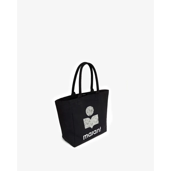 Isabel Marant Yenky Tote Bag in Black and Ecru | Totes & Top-Handle Bags | Luxury Shoes 