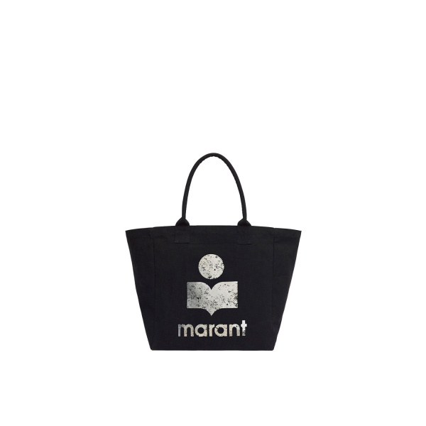 Isabel Marant Yenky Tote Bag in Black and Ecru | Women | Luxury Shoes 