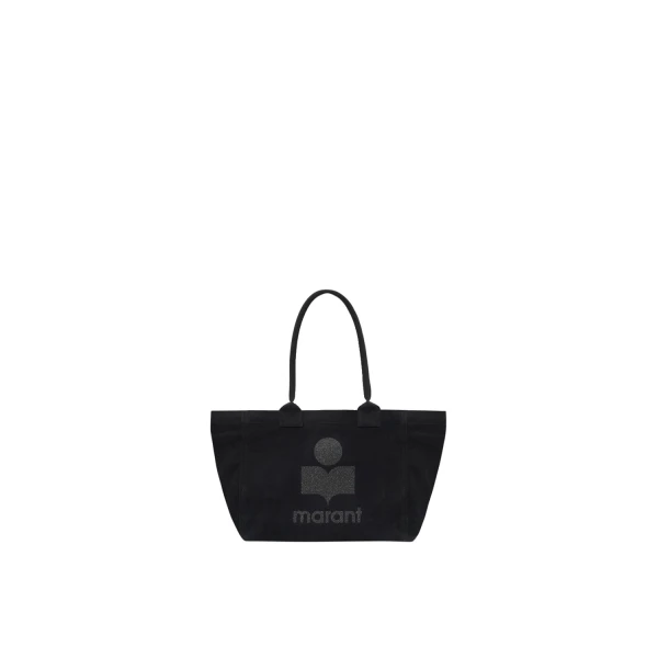Isabel Marant Yenky Zipped Glitter Bag in Black | Women | Luxury Shoes 