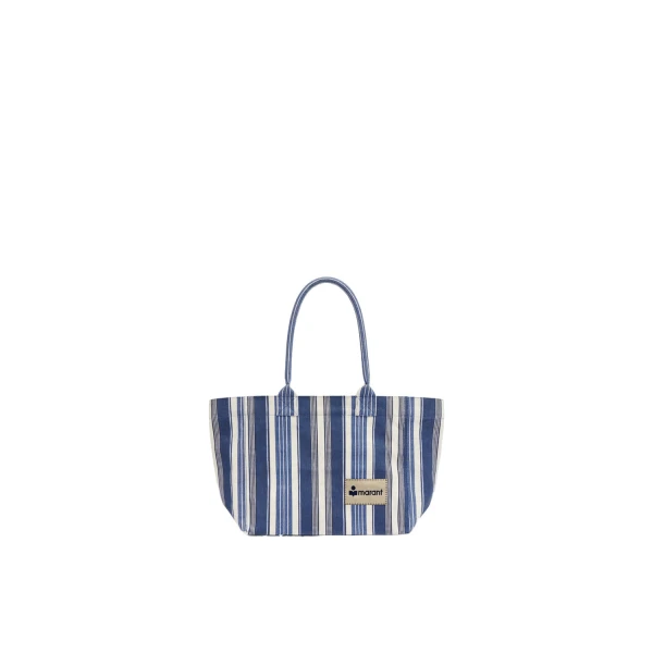Isabel Marant Yenky Zipped Tote Bag in Blue | Women | Luxury Shoes 