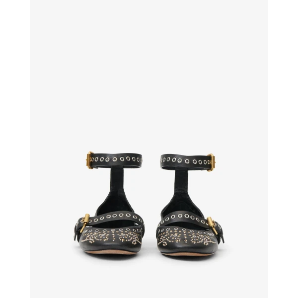 Isabel Marant Ylza Ballet Flats in Black | Flats | Luxury Shoes 