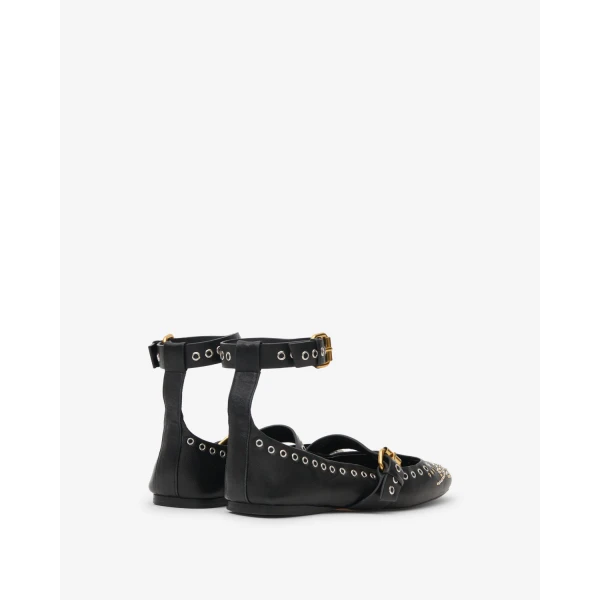 Isabel Marant Ylza Ballet Flats in Black | Flats | Luxury Shoes 