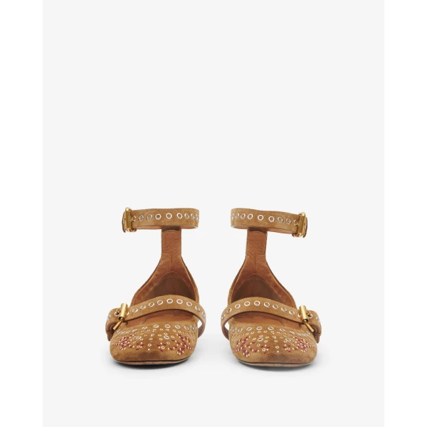 Isabel Marant Ylza Ballet Flats in Cognac | Flats | Luxury Shoes 
