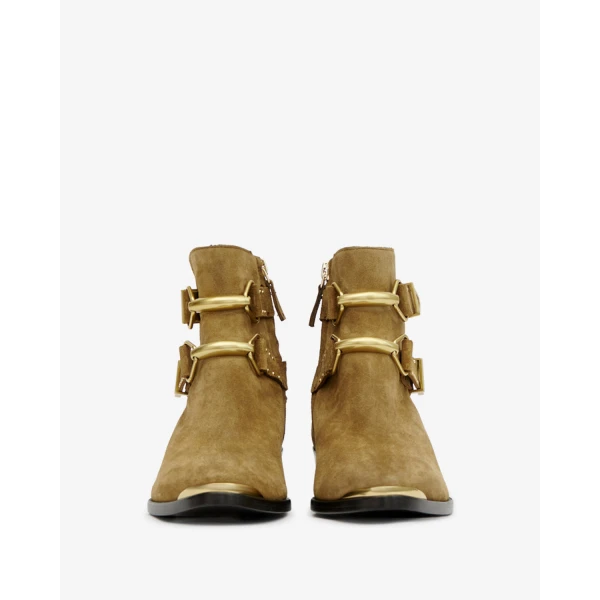 Isabel Marant Zalya Boots in Taupe | Boots | Luxury Shoes 