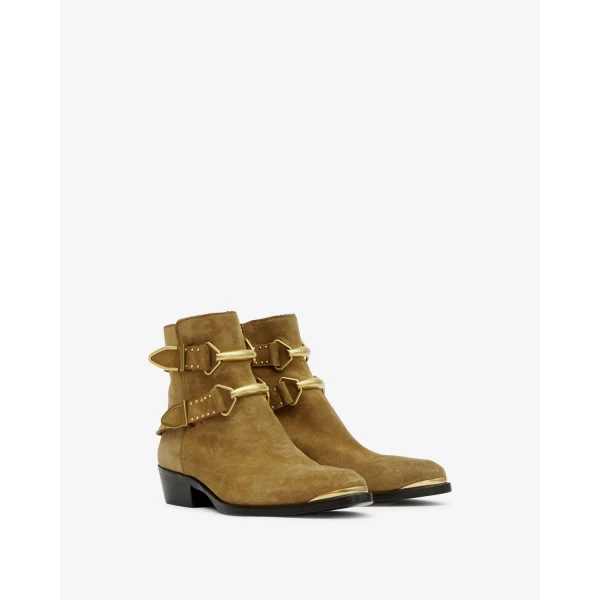 Isabel Marant Zalya Boots in Taupe | Boots | Luxury Shoes 