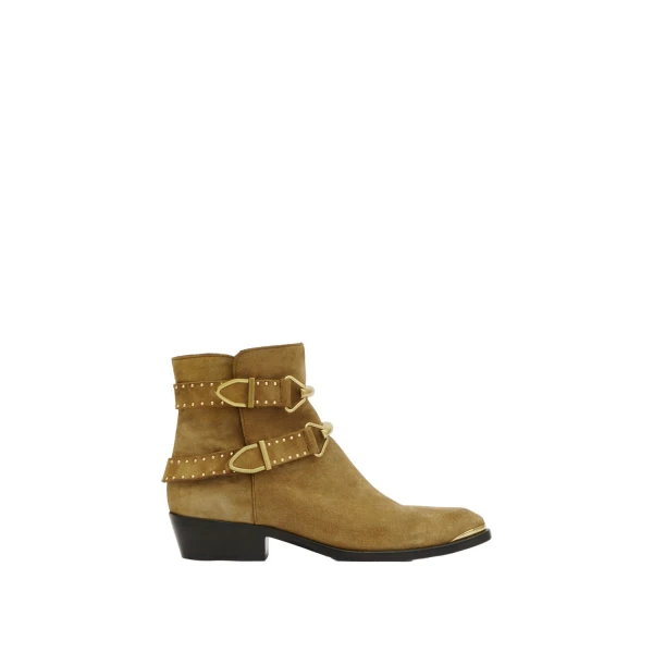 Isabel Marant Zalya Boots in Taupe | Women | Luxury Shoes 