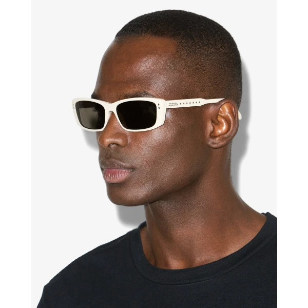 Isabel Marant Zaria Sunglasses in Beige and Grey | Sunglasses | Luxury Shoes 
