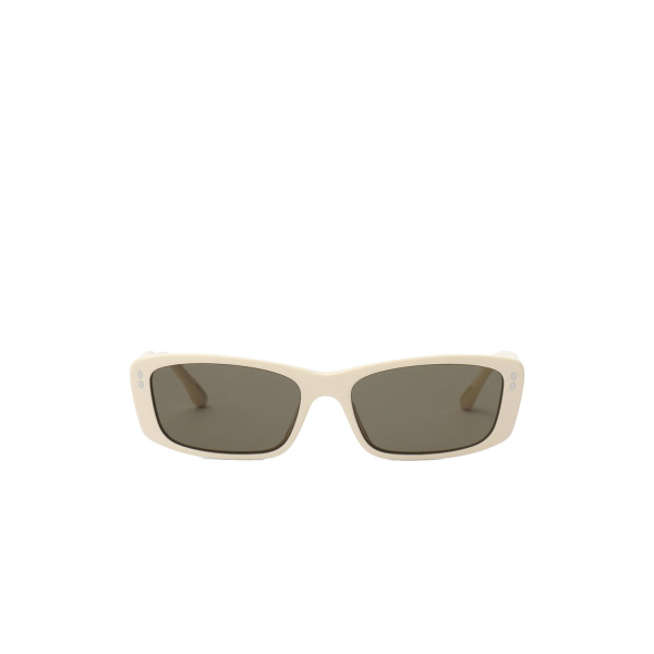 Isabel Marant Zaria Sunglasses in Beige and Grey | Women | Luxury Shoes 