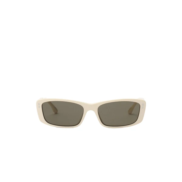 Isabel Marant Zaria Sunglasses in Beige and Grey | Women | Luxury Shoes 