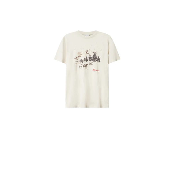 Isabel Marant Zewel Festive Mountain T-Shirt in Ecru | Women | Luxury Shoes 