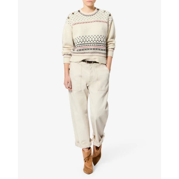 Isabel Marant Zury Sweater in Ecru | Sweaters | Luxury Shoes 