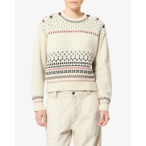 Isabel Marant Zury Sweater in Ecru | Sweaters | Luxury Shoes 