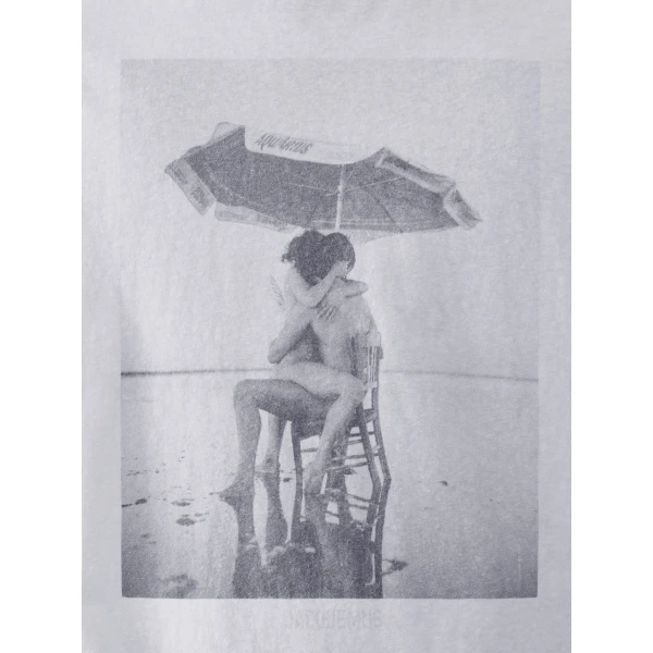 optic white and print white Jacquemus top