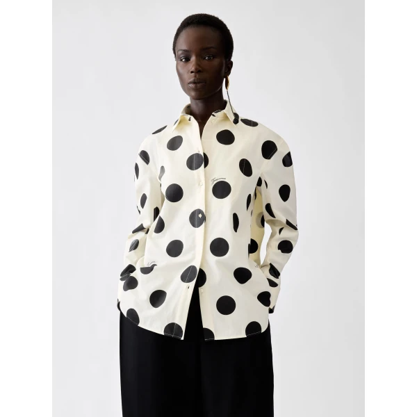 print dots logo off-white Jacquemus top
