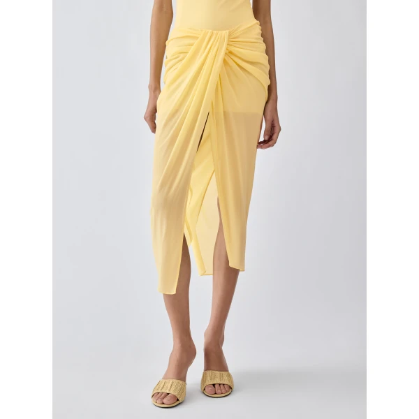 light yellow Jacquemus skirt