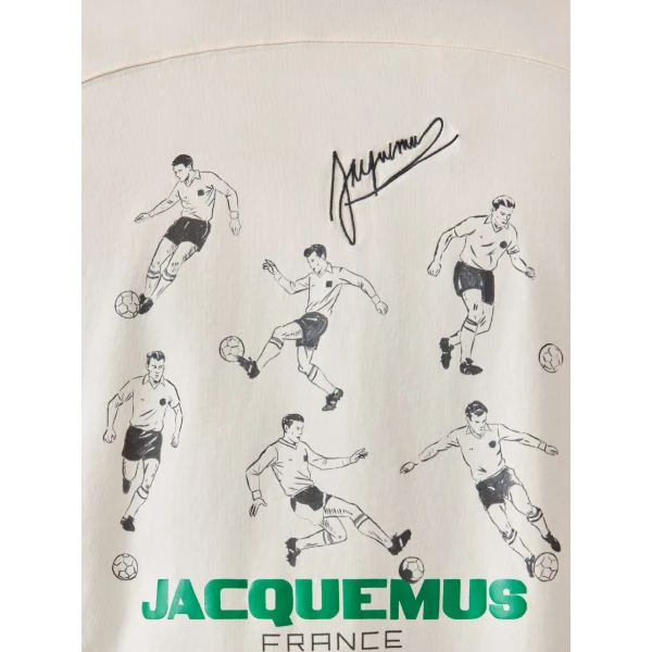 beige and white Jacquemus top