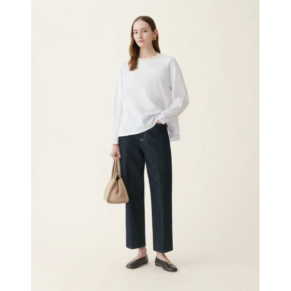 Fabiana Filippi Cotton Jersey T-shirt in Optical White