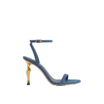 JW PEI Alivia Gold Metal Heel Sandals in Denim Blue JW PEI Alivia Gold Metal Heel Sandals in Denim Blue | Sandals | Luxury Shoes