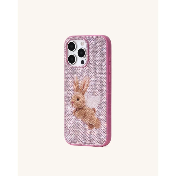 JW PEI Angel Bunny Glitter Phone Case in Pink | Phone Cases | Luxury Shoes 