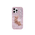 JW PEI Angel Bunny Glitter Phone Case in Pink | Phone Cases | Luxury Shoes 