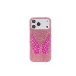 JW PEI Artificial Crystal Angel Wings Phone Case in Pink | Phone Cases | Luxury Shoes 