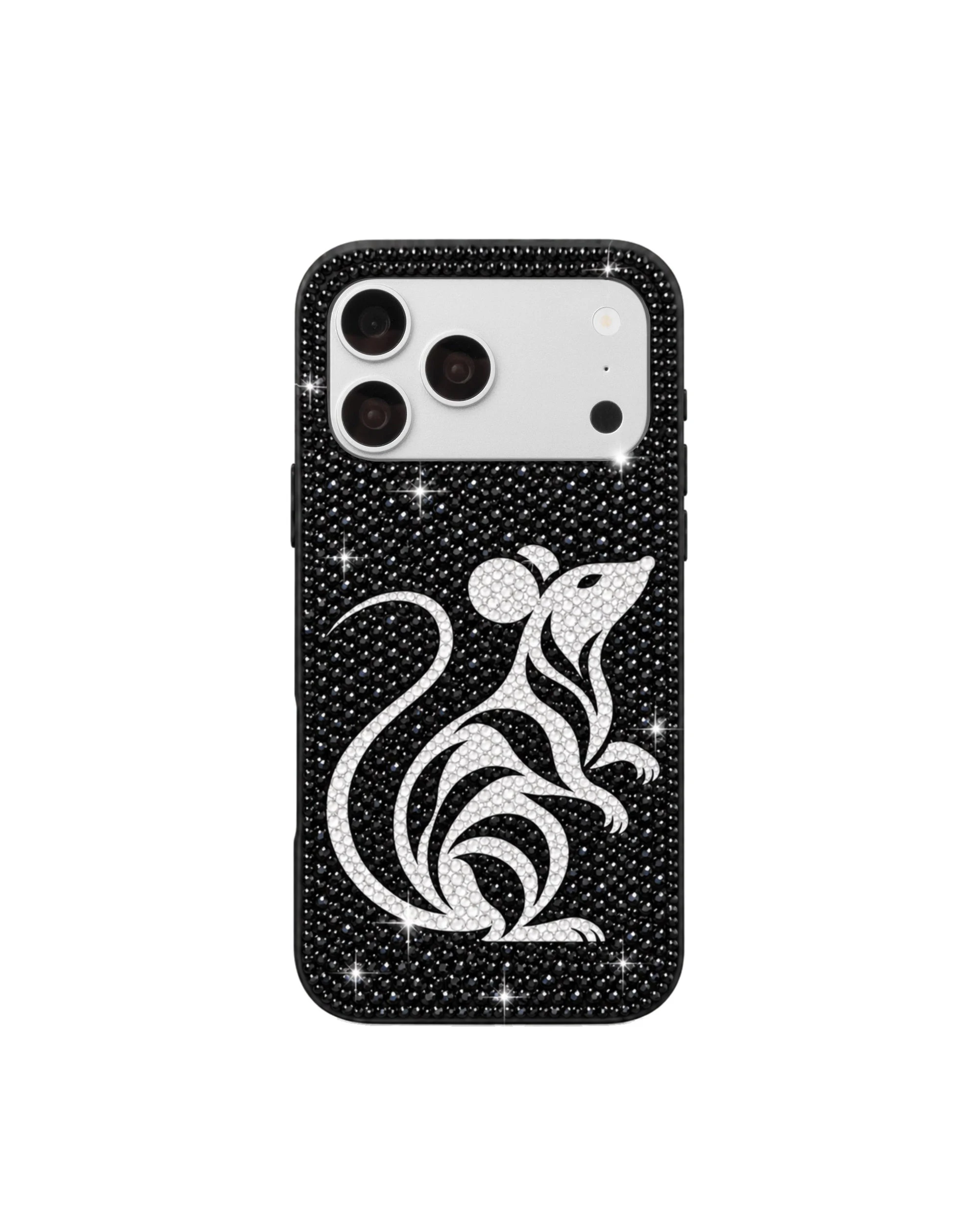 JW PEI Artificial Crystal Mouse Design Phone Case in Black JW PEI Artificial Crystal Mouse Design Phone Case in Black | Phone Cases | Luxury Shoes