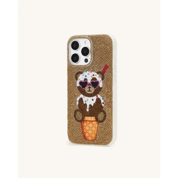 JW PEI Bear Ice Cream Cone Phone Case in Gold | Phone Cases | Luxury Shoes 