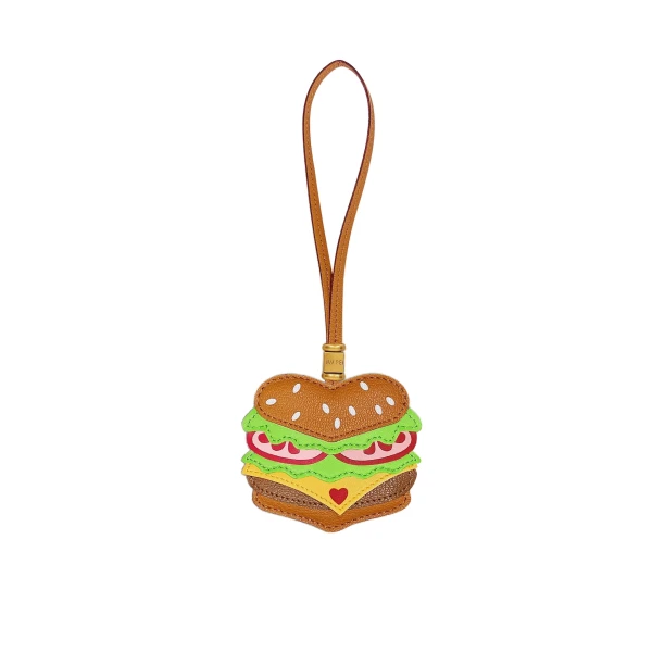 JW PEI Burger Bag Charm in Brown | Bag Charms | Luxury Shoes 