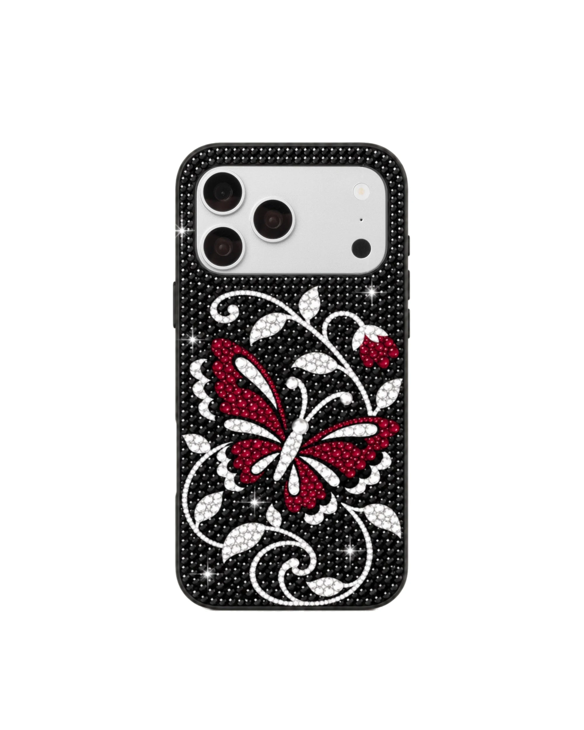 JW PEI Butterfly Artificial Crystal Phone Case in Black JW PEI Butterfly Artificial Crystal Phone Case in Black | Phone Cases | Luxury Shoes