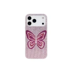 JW PEI Butterfly Rhinestone Phone Case in Pink | Phone Cases | Luxury Shoes 