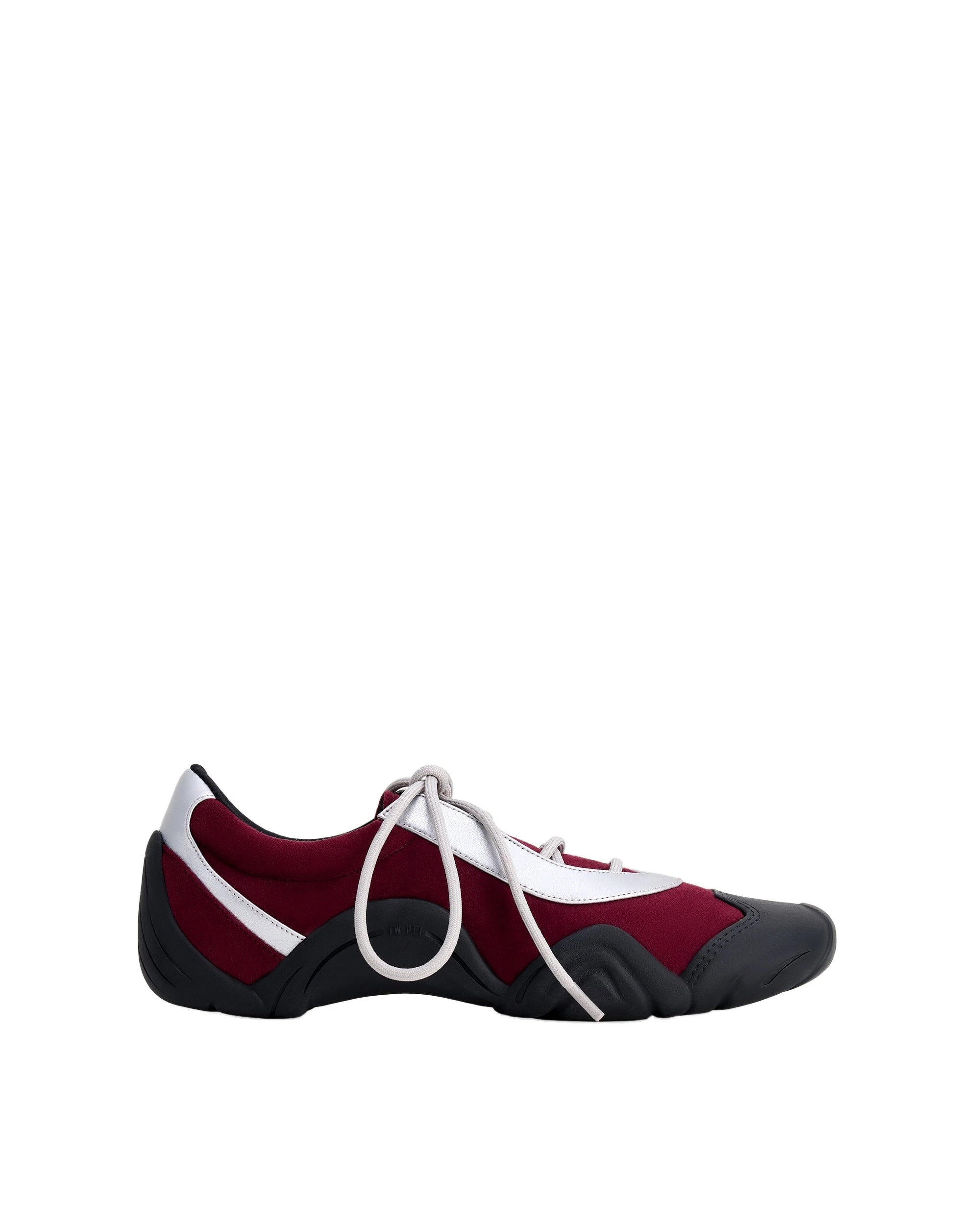 JW PEI Caitlin Faux Suede Lace-up Ballerina Sneakers in Burgundy & Light Grey JW PEI Caitlin Faux Suede Lace-up Ballerina Sneakers in Burgundy & Light Grey | Sneakers | Luxury Shoes