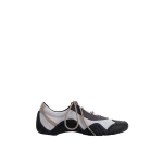 JW PEI Caitlin Faux Suede Lace-up Ballerina Sneakers in Grey Mix | Sneakers | Luxury Shoes 