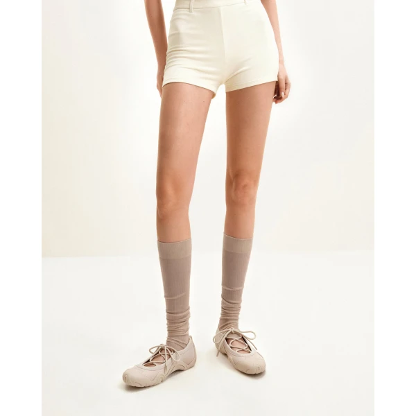 JW PEI Caitlin Lace-up Ballerina Sneakers in Beige | Sneakers | Luxury Shoes 
