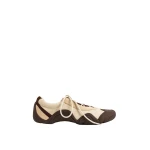 JW PEI Caitlin Lace-up Ballerina Sneakers in Light Brown | Sneakers | Luxury Shoes 