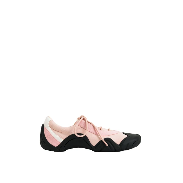JW PEI Caitlin Lace-up Ballerina Sneakers in Pink | Sneakers | Luxury Shoes 