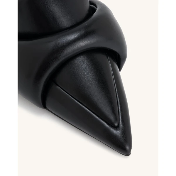 JW PEI Carla Soft Padded Kitten Heel Pumps in Black | Heels | Luxury Shoes 