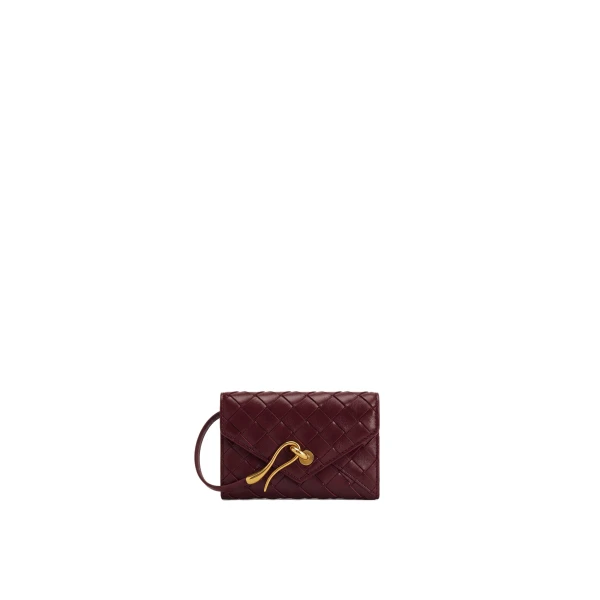 JW PEI Celeste Woven Texture Envelope Wallet in Wine Red | Wallets & Purses | Luxury Shoes 