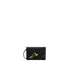 JW PEI Celeste Woven Textured Envelope Wallet in Black | Wallets & Purses | Luxury Shoes 