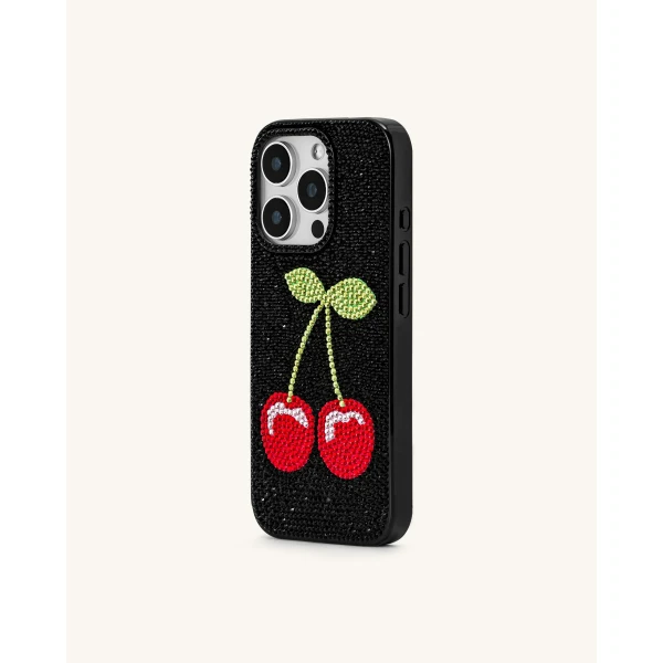 JW PEI Cherry Phone Case in Multicolor Black | Phone Cases | Luxury Shoes 