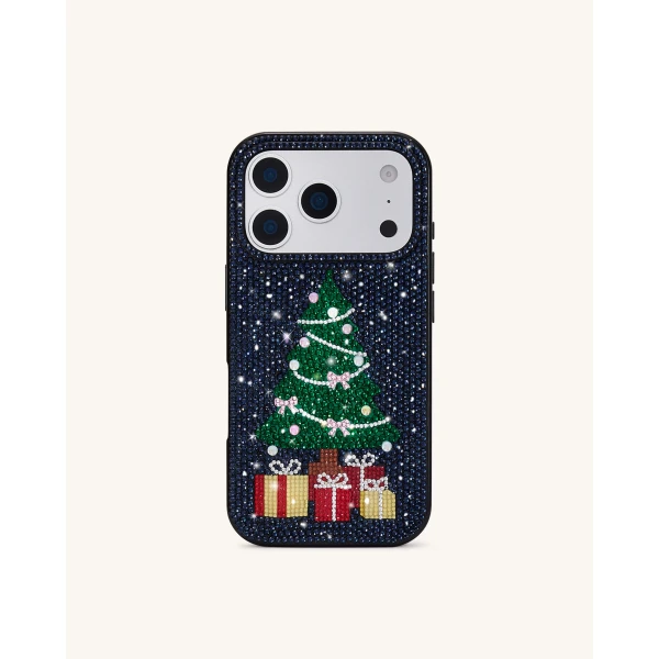 JW PEI Christmas Tree Bling Phone Case in Black | Phone Cases | Luxury Shoes 