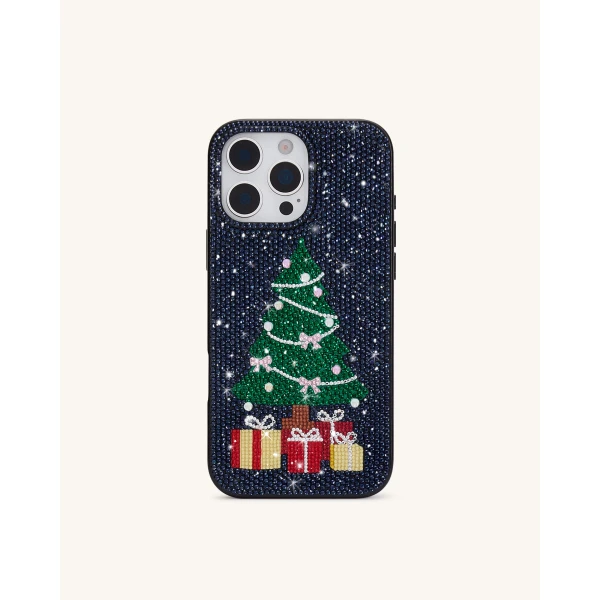 JW PEI Christmas Tree Bling Phone Case in Black | Phone Cases | Luxury Shoes 