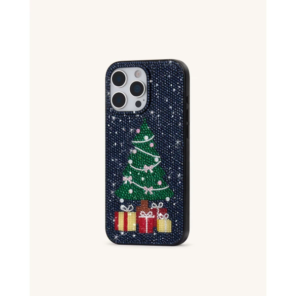 JW PEI Christmas Tree Bling Phone Case in Black | Phone Cases | Luxury Shoes 