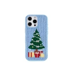 JW PEI Christmas Tree Bling Phone Case in Light Blue | Phone Cases | Luxury Shoes 
