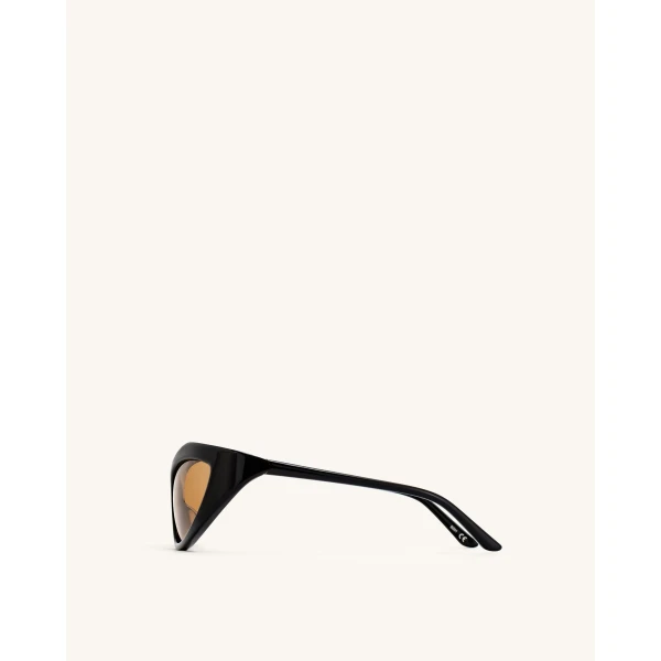 JW PEI Clarissa Cateye Sunglasses in Black | Sunglasses | Luxury Shoes 