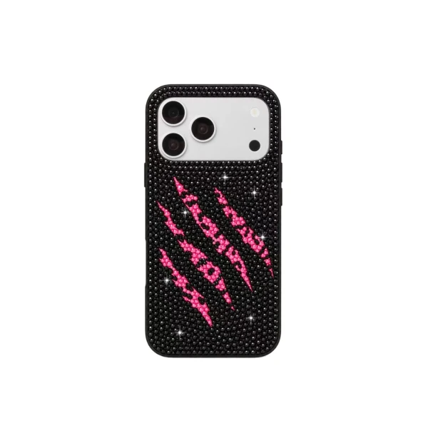 JW PEI Claw Sparkle Artificial Crystal Phone Case in Black | Phone Cases | Luxury Shoes 