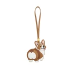 JW PEI Corgi Bag Charm in Tan Multi | Bag Charms | Luxury Shoes 