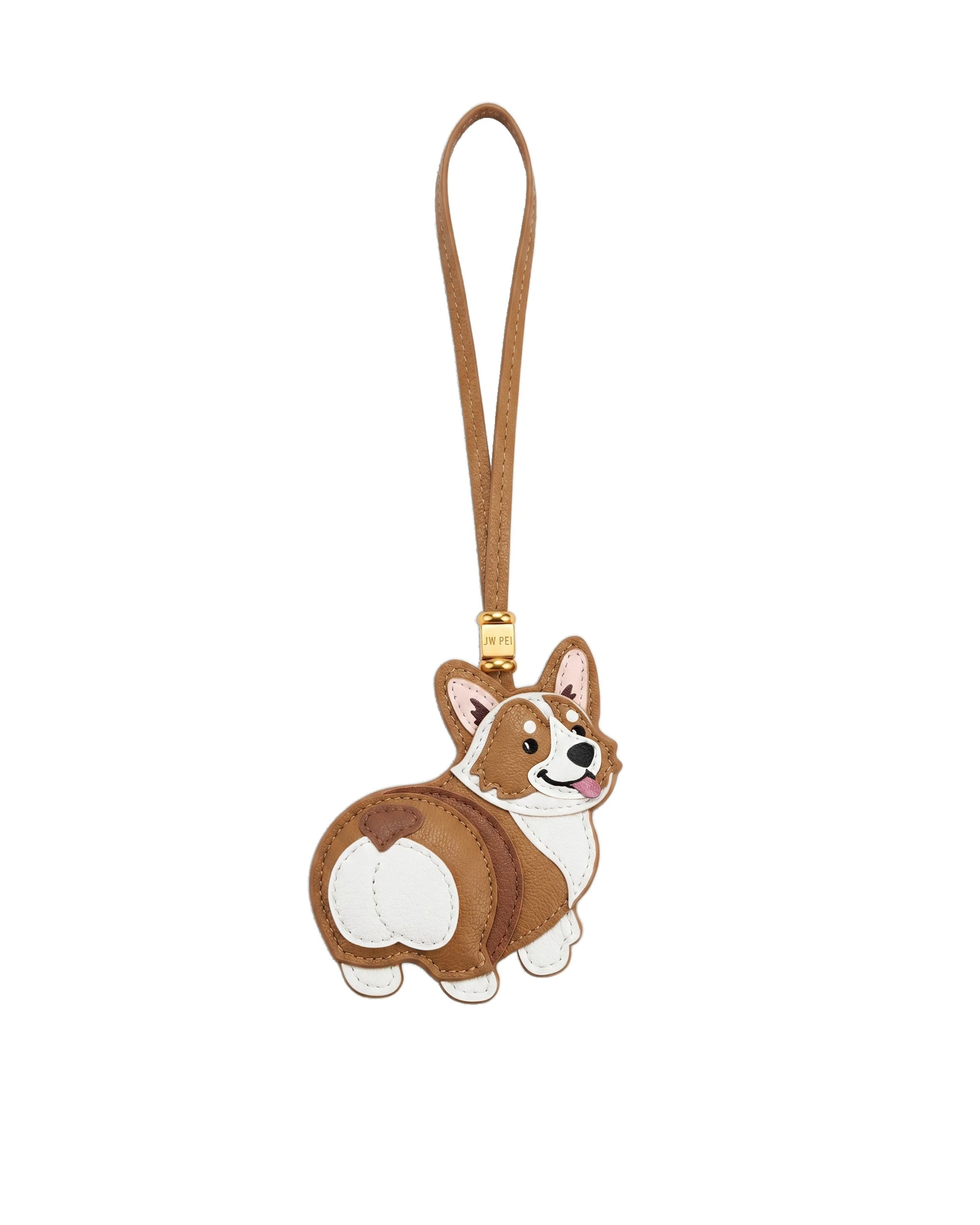 JW PEI Corgi Bag Charm in Tan Multi JW PEI Corgi Bag Charm in Tan Multi | Bag Charms | Luxury Shoes